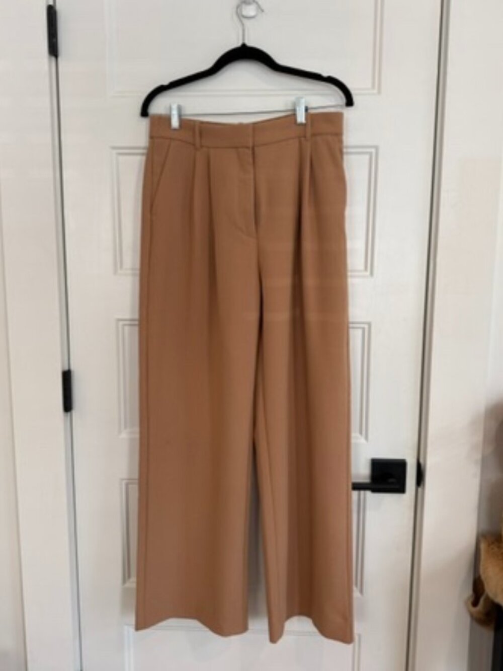 NWT Abercrombie & Fitch Sloane Tailored Wide Leg Pants - Camel Brown Size 31/12